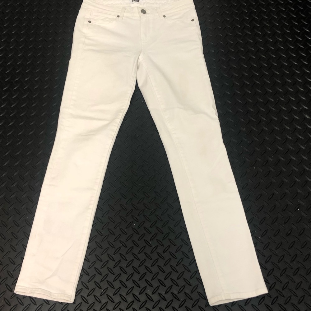 Paige White Jeans Skyline Ankle Peg Size 27